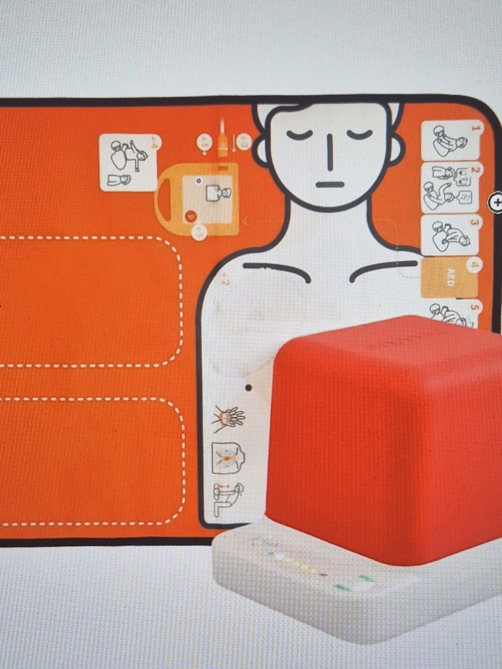 CPR Training Kit Visual & Sound Device for Trainers and Instructors Cprcube3 New